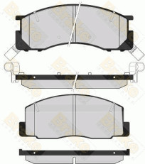 PA1617 Sada brzdových destiček, kotoučová brzda Brake ENGINEERING