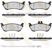 PA1637 Sada brzdových destiček, kotoučová brzda Brake ENGINEERING