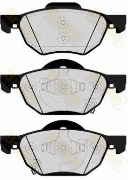 PA1639 Sada brzdových destiček, kotoučová brzda Brake ENGINEERING