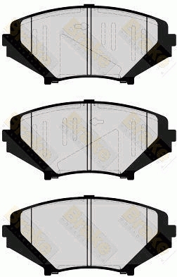 PA1641 Sada brzdových destiček, kotoučová brzda Brake ENGINEERING