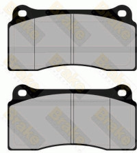 PA1652 Sada brzdových destiček, kotoučová brzda Brake ENGINEERING