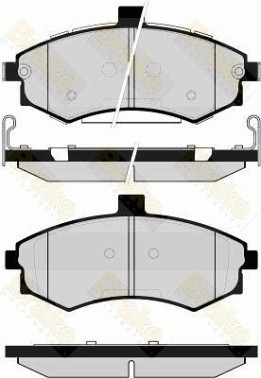 PA1656 Sada brzdových destiček, kotoučová brzda Brake ENGINEERING