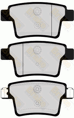 PA1669 Sada brzdových destiček, kotoučová brzda Brake ENGINEERING