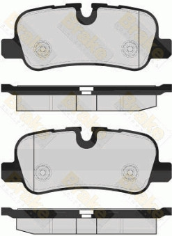 PA1673 Sada brzdových destiček, kotoučová brzda Brake ENGINEERING