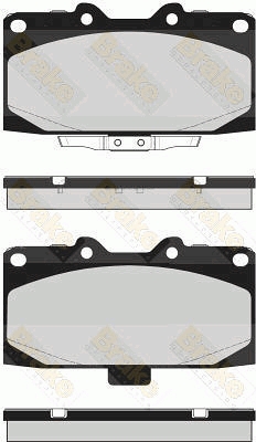 PA1694 Sada brzdových destiček, kotoučová brzda Brake ENGINEERING