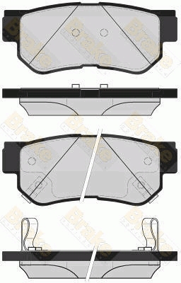 PA1709 Sada brzdových destiček, kotoučová brzda Brake ENGINEERING