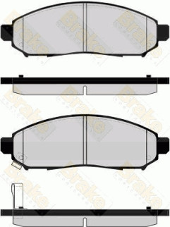 PA1713 Sada brzdových destiček, kotoučová brzda Brake ENGINEERING