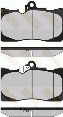 PA1723 Sada brzdových destiček, kotoučová brzda Brake ENGINEERING