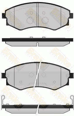 PA1726 Sada brzdových destiček, kotoučová brzda Brake ENGINEERING