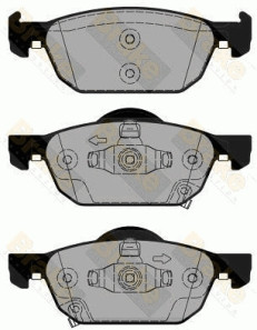 PA1825 Sada brzdových destiček, kotoučová brzda Brake ENGINEERING