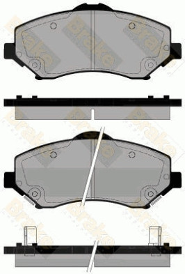 PA1837 Sada brzdových destiček, kotoučová brzda Brake ENGINEERING