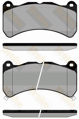 PA1838 Sada brzdových destiček, kotoučová brzda Brake ENGINEERING