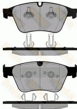 PA1841 Sada brzdových destiček, kotoučová brzda Brake ENGINEERING