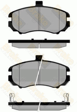 PA1849 Sada brzdových destiček, kotoučová brzda Brake ENGINEERING