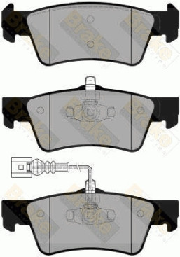 PA1863 Sada brzdových destiček, kotoučová brzda Brake ENGINEERING