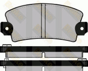 PA228 Sada brzdových destiček, kotoučová brzda Brake ENGINEERING