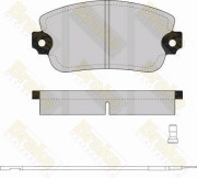 PA256 Sada brzdových destiček, kotoučová brzda Brake ENGINEERING