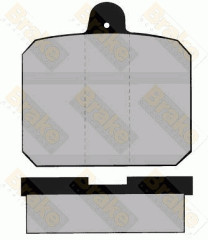 PA334 Sada brzdových destiček, kotoučová brzda Brake ENGINEERING