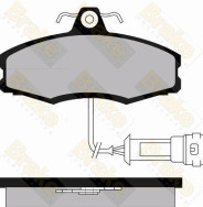 PA340 Sada brzdových destiček, kotoučová brzda Brake ENGINEERING