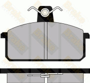 PA350 Sada brzdových destiček, kotoučová brzda Brake ENGINEERING