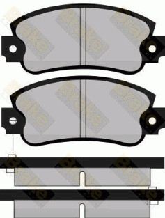 PA355 Sada brzdových destiček, kotoučová brzda Brake ENGINEERING