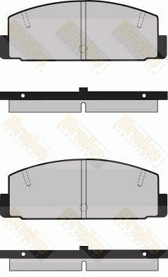 PA367 Sada brzdových destiček, kotoučová brzda Brake ENGINEERING