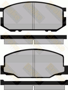 PA407 Sada brzdových destiček, kotoučová brzda Brake ENGINEERING