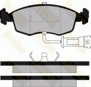 PA408 Sada brzdových destiček, kotoučová brzda Brake ENGINEERING