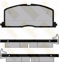 PA411 Sada brzdových destiček, kotoučová brzda Brake ENGINEERING