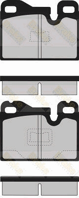 PA433 Sada brzdových destiček, kotoučová brzda Brake ENGINEERING