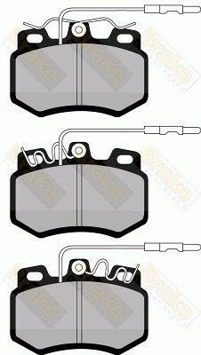 PA439 Sada brzdových destiček, kotoučová brzda Brake ENGINEERING