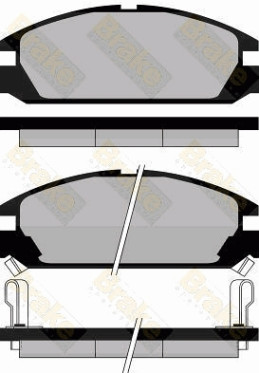 PA463 Sada brzdových destiček, kotoučová brzda Brake ENGINEERING