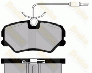 PA493 Sada brzdových destiček, kotoučová brzda Brake ENGINEERING