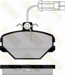 PA495 Sada brzdových destiček, kotoučová brzda Brake ENGINEERING