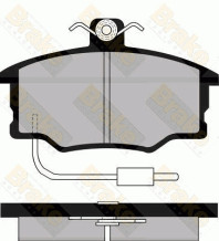 PA498 Sada brzdových destiček, kotoučová brzda Brake ENGINEERING