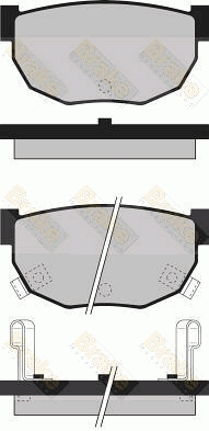 PA499 Sada brzdových destiček, kotoučová brzda Brake ENGINEERING