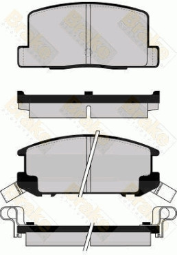 PA502 Sada brzdových destiček, kotoučová brzda Brake ENGINEERING