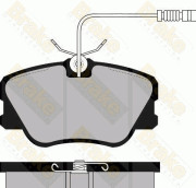 PA532 Sada brzdových destiček, kotoučová brzda Brake ENGINEERING