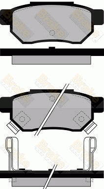 PA545 Sada brzdových destiček, kotoučová brzda Brake ENGINEERING