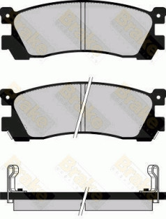 PA551 Sada brzdových destiček, kotoučová brzda Brake ENGINEERING