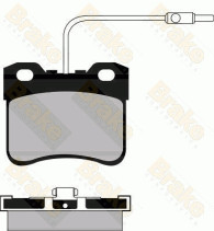 PA561 Sada brzdových destiček, kotoučová brzda Brake ENGINEERING