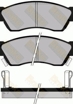 PA576 Sada brzdových destiček, kotoučová brzda Brake ENGINEERING