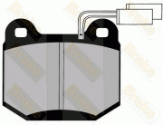 PA603 Sada brzdových destiček, kotoučová brzda Brake ENGINEERING