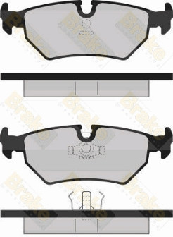 PA707 Sada brzdových destiček, kotoučová brzda Brake ENGINEERING