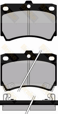 PA767 Sada brzdových destiček, kotoučová brzda Brake ENGINEERING