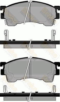 PA768 Sada brzdových destiček, kotoučová brzda Brake ENGINEERING