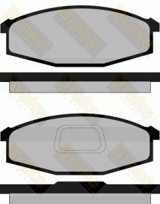 PA794 Sada brzdových destiček, kotoučová brzda Brake ENGINEERING