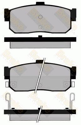 PA799 Sada brzdových destiček, kotoučová brzda Brake ENGINEERING