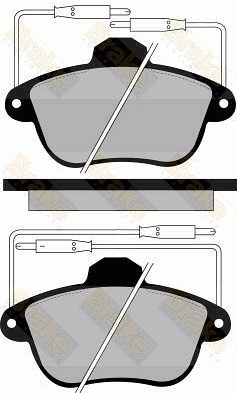 PA807 Brake ENGINEERING sada brzdových platničiek kotúčovej brzdy PA807 Brake ENGINEERING