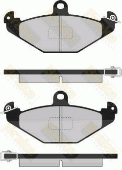 PA814 Sada brzdových destiček, kotoučová brzda Brake ENGINEERING